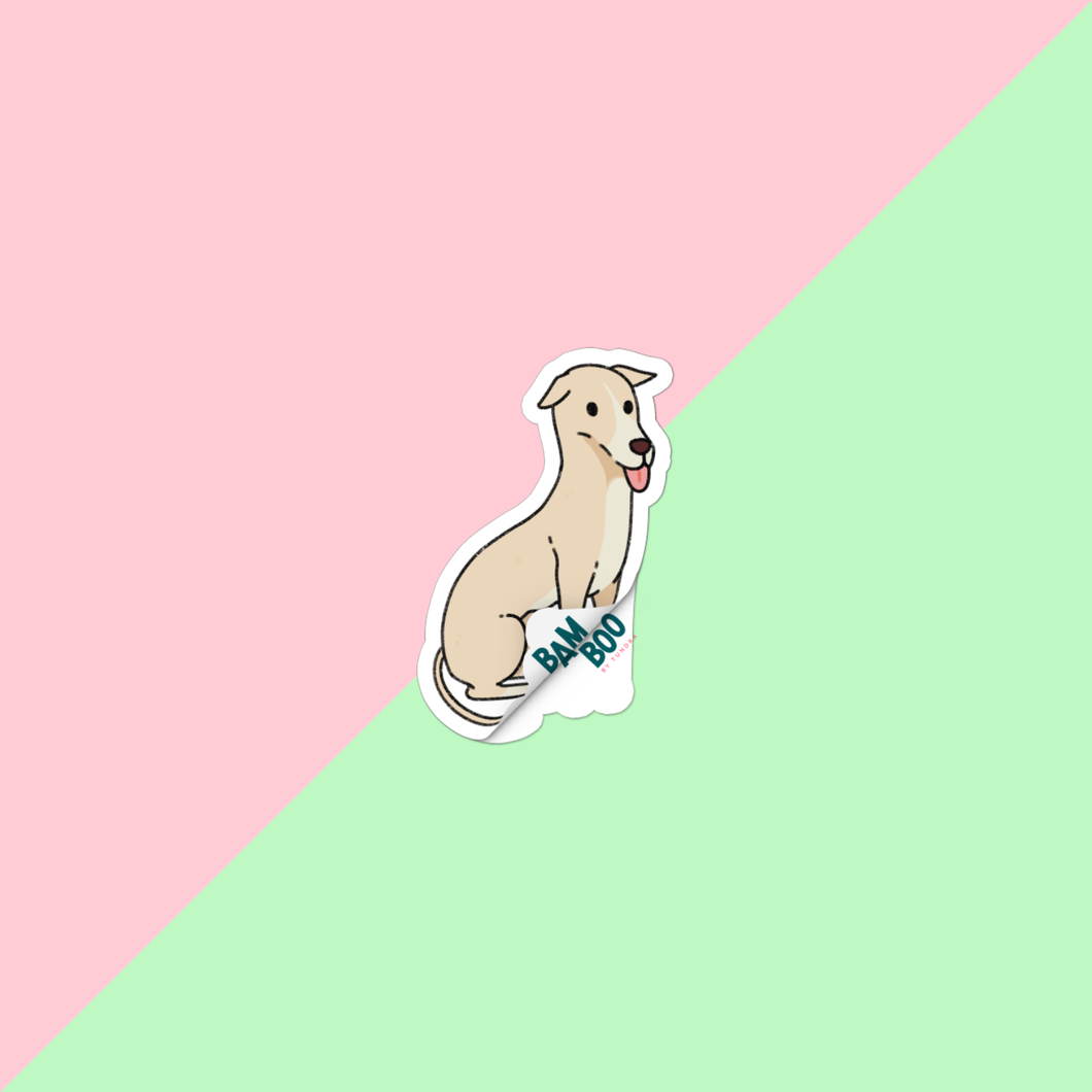 Grey Hound Dog Pet Sticker