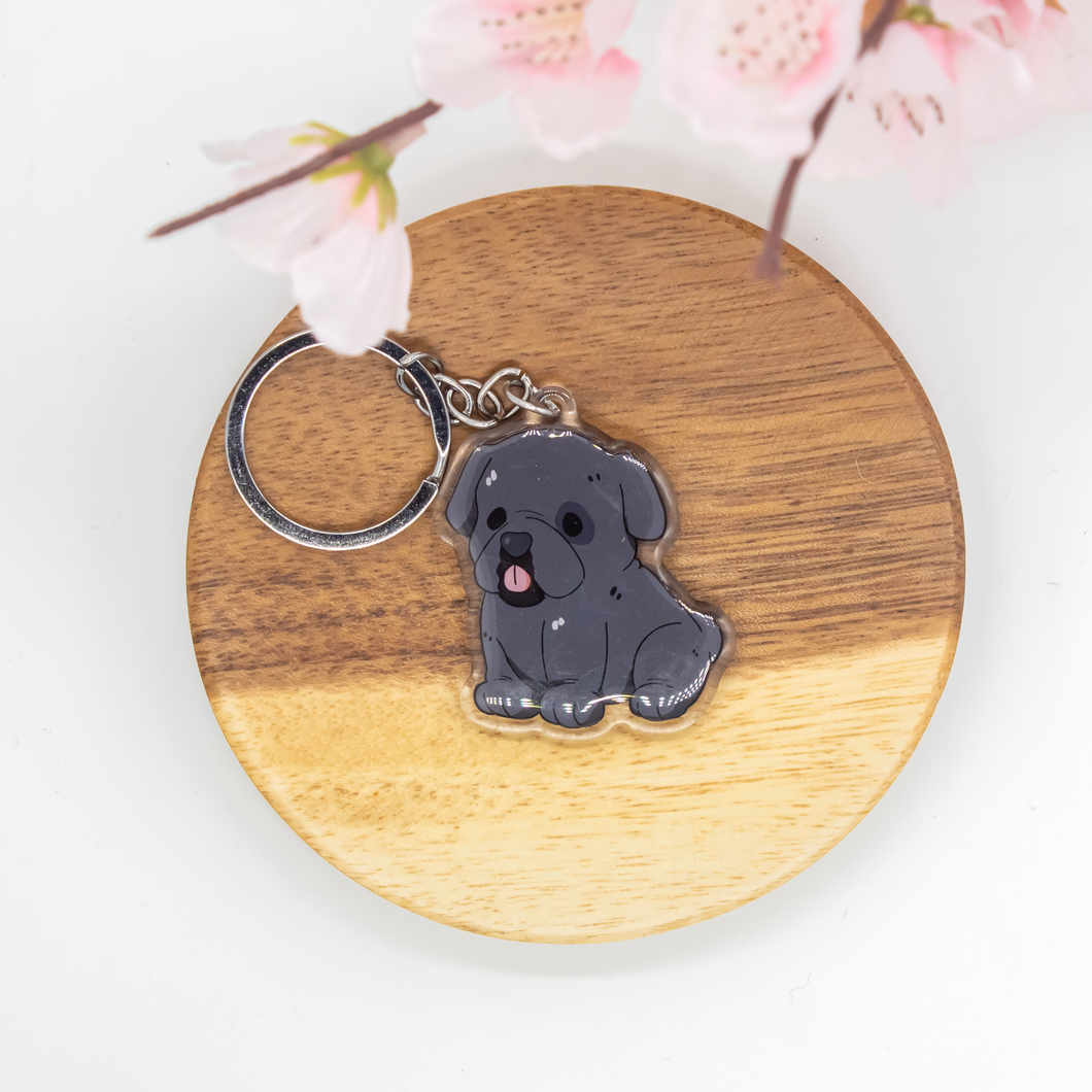 English Bulldog Pet Dog Keychains Epoxy/Acrylic Keychain