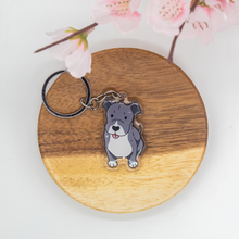 Load image into Gallery viewer, Pitbull Pet Dog Keychains Epoxy/Acrylic Keychain
