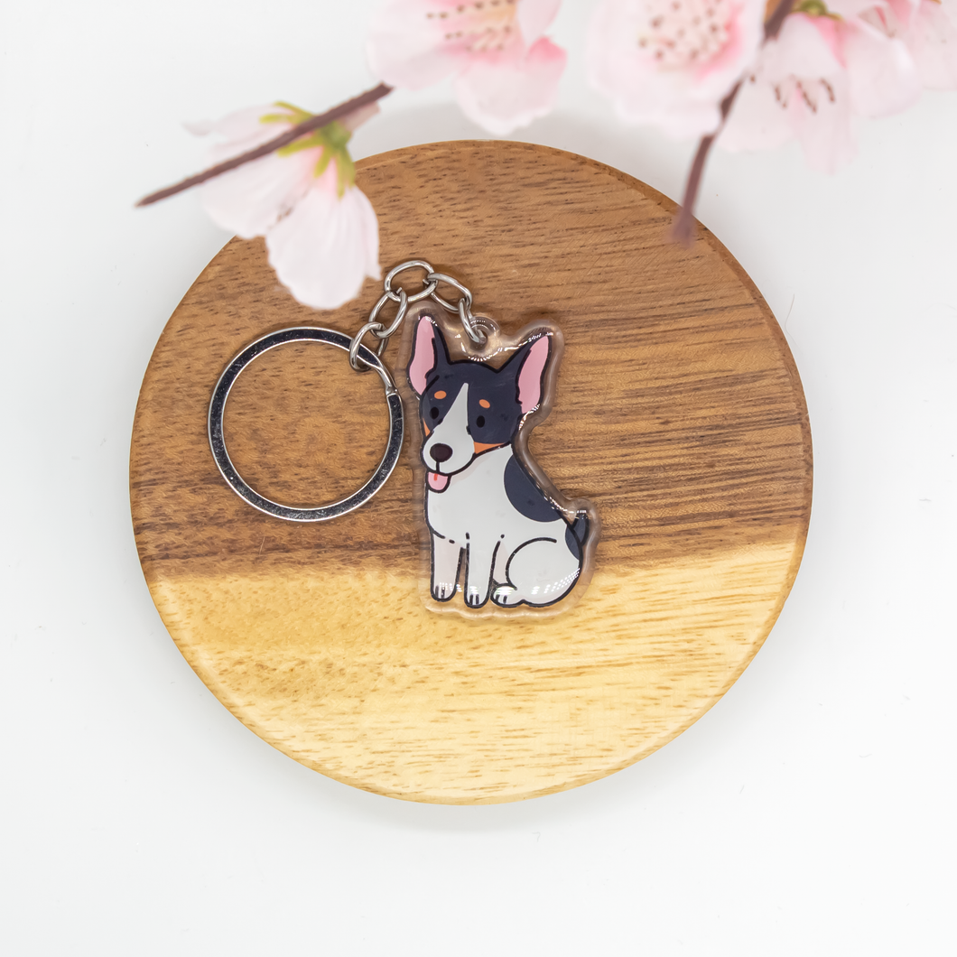 Rat Terrier Pet Dog Keychains Epoxy/Acrylic Keychain
