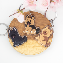 Load image into Gallery viewer, German Shepherd Pet Dog Keychains Epoxy/Acrylic Keychain
