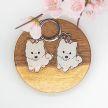 Load image into Gallery viewer, Samoyed Pet Dog Keychains Epoxy/Acrylic Keychain
