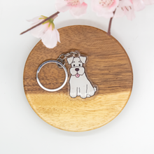 Load image into Gallery viewer, Schnauzer Pet Dog Keychains Epoxy/Acrylic Keychain
