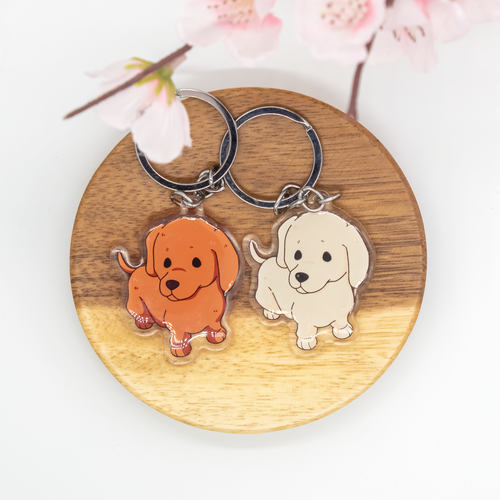 Wiener Pet Dog Keychains Epoxy/Acrylic Keychain
