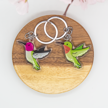Load image into Gallery viewer, Hummingbird Keychain Epoxy/Acrylic Keychain
