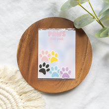 Load image into Gallery viewer, Colorful Paw Print Mini Sticker Pack
