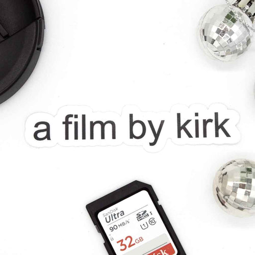 A film by kirk sticker - flatlay