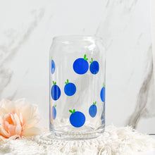 Load image into Gallery viewer, Blueberry design glass cup
