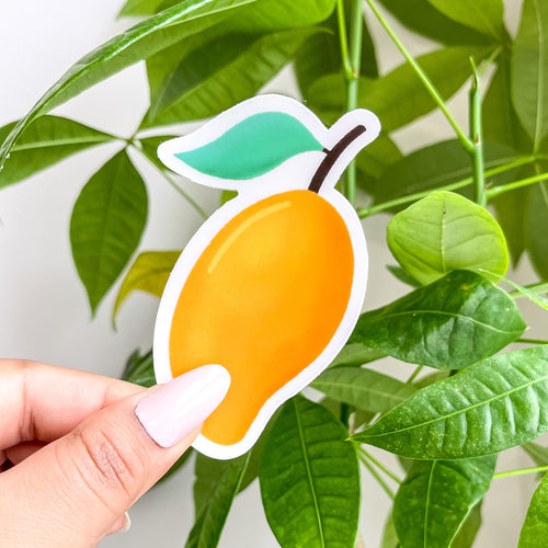 Clear Mango Fruit Sticker