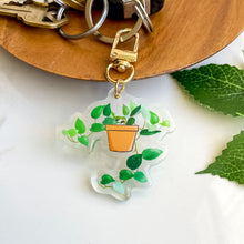 Load image into Gallery viewer, Devil&#39;s Ivy Plant Pot Epoxy/Acrylic Keychain
