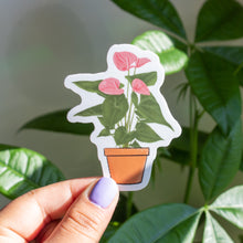 Load image into Gallery viewer, Flamingo Pig Tail Plant Sticker

