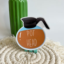 Load image into Gallery viewer, Pot head coffee pot sticker
