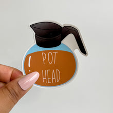 Load image into Gallery viewer, Close up of pot head sticker
