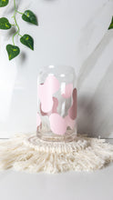 Load image into Gallery viewer, pink Cow Prin beer glass shaped can 
