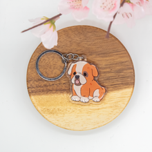 Load image into Gallery viewer, English Bulldog Pet Dog Keychains Epoxy/Acrylic Keychain
