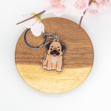 Load image into Gallery viewer, Pug Pet Dog Keychains Epoxy/Acrylic Keychain
