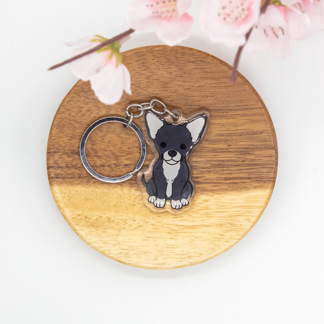Chihuahua Pet Dog Keychains Epoxy/Acrylic Keychain