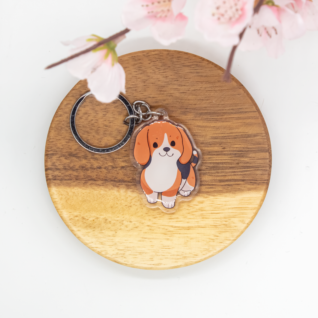 Beagle Pet Dog Keychains Epoxy/Acrylic Keychain