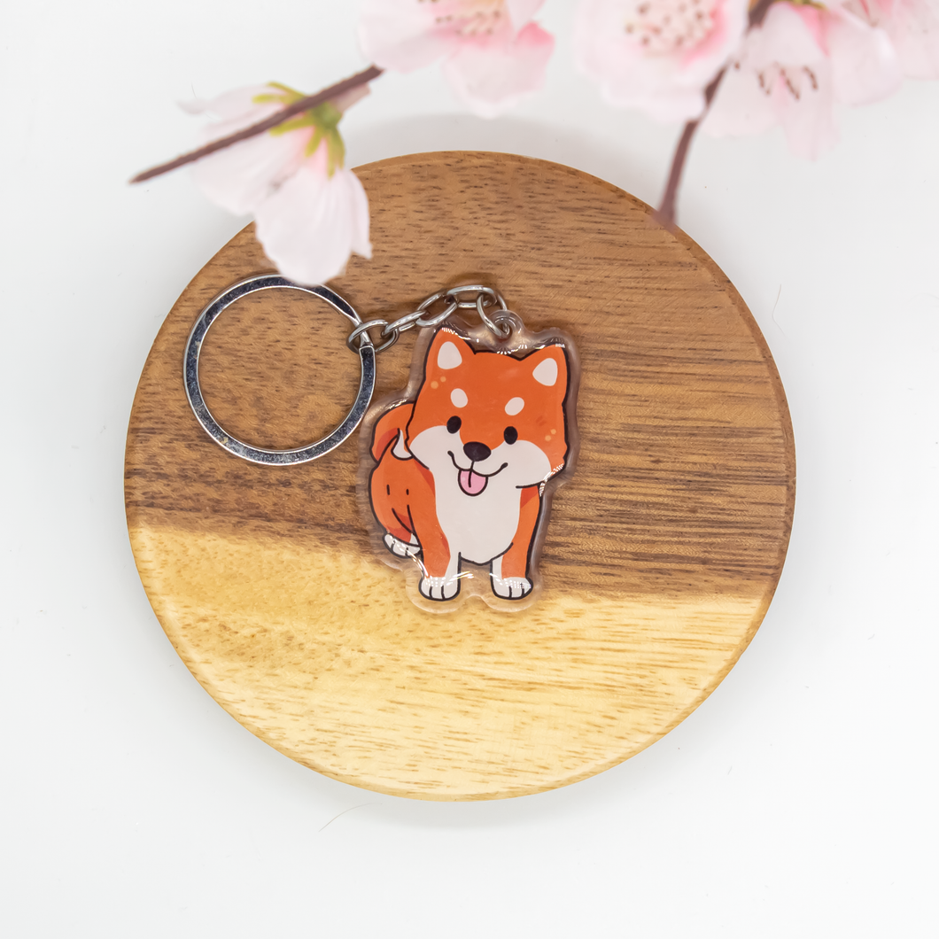 Akita Inu Pet Dog Keychains Epoxy/Acrylic Keychain
