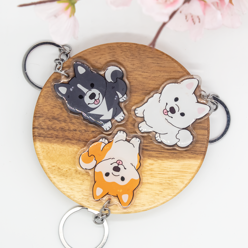 Shiba Pet Dog Keychains Epoxy/Acrylic Keychain