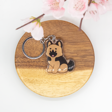 Load image into Gallery viewer, German Shepherd Pet Dog Keychains Epoxy/Acrylic Keychain
