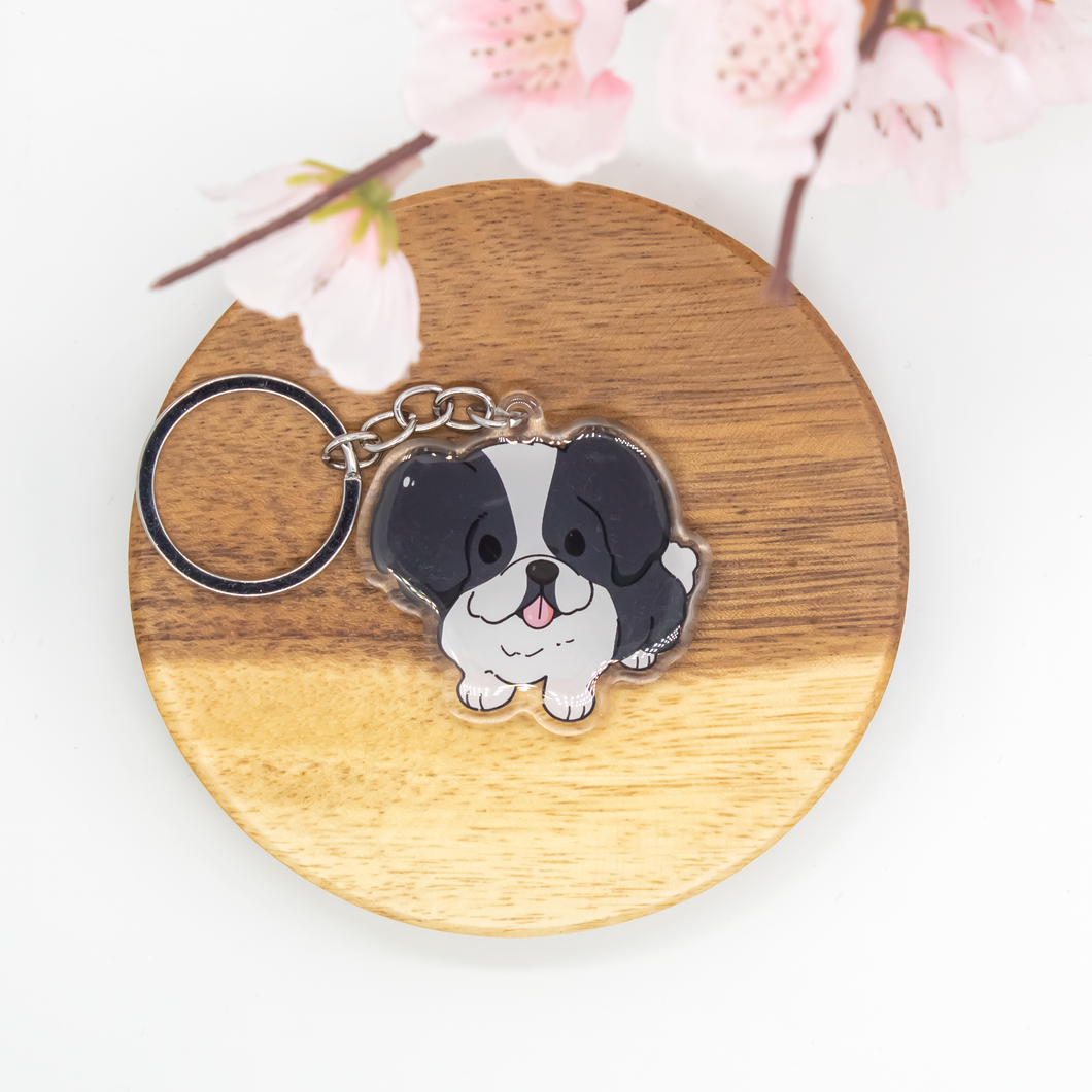 Pekingese Pet Dog Keychains Epoxy/Acrylic Keychain