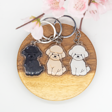 Load image into Gallery viewer, Toy Poodle Pet Dog Keychains Epoxy/Acrylic Keychain
