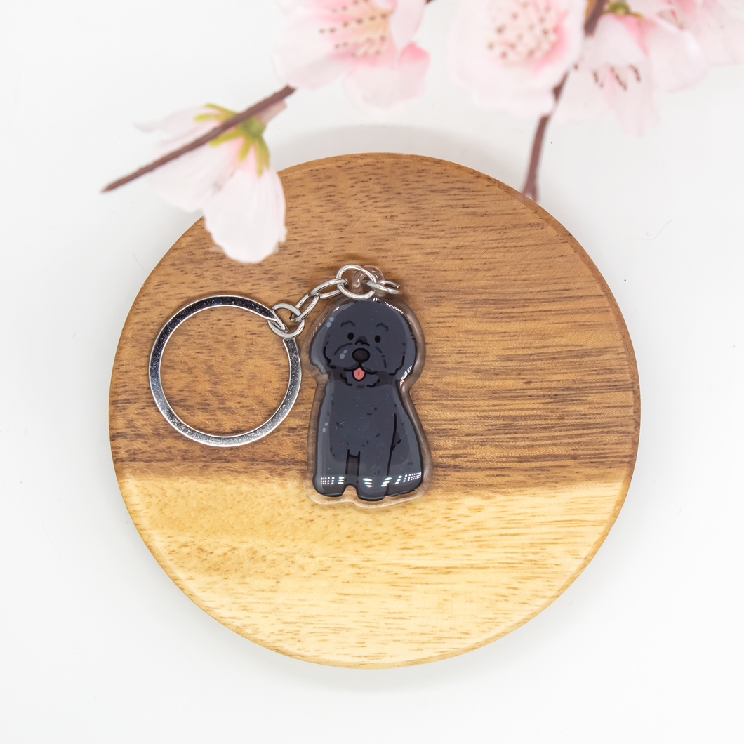 Labradoodle Pet Dog Keychains Epoxy/Acrylic Keychain