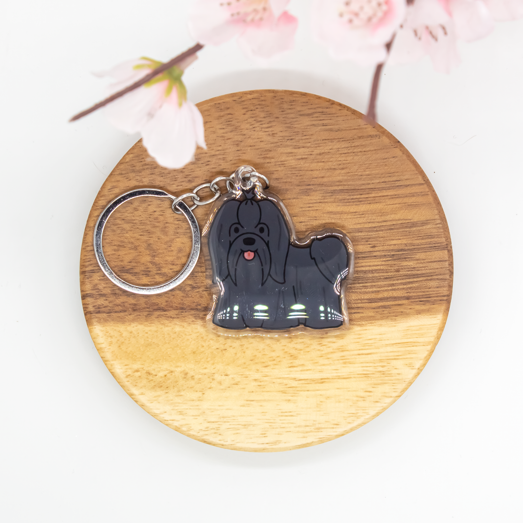 Shih Tsu Pet Dog Keychains Epoxy/Acrylic Keychain
