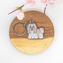 Load image into Gallery viewer, Shih Tsu Pet Dog Keychains Epoxy/Acrylic Keychain

