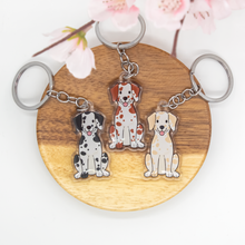Load image into Gallery viewer, Dalmatian Pet Dog Keychains Epoxy/Acrylic Keychain
