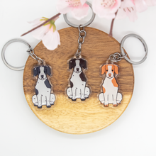 Load image into Gallery viewer, Brittany Spaniel Pet Dog Keychains Epoxy/Acrylic Keychain
