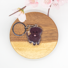 Load image into Gallery viewer, Dark Red/Brown Labrador Keychains Epoxy/Acrylic Keychain
