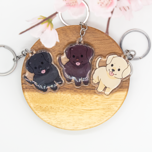 Labrador Keychains Epoxy/Acrylic Keychain