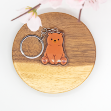 Load image into Gallery viewer, Brown Bear Keychains Epoxy/Acrylic Keychain
