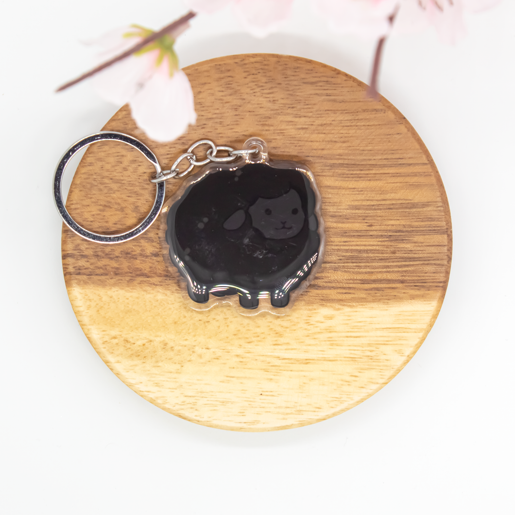 Black Sheep Keychains Epoxy/Acrylic Keychain