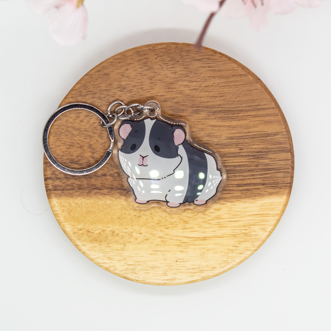 Guinea Pig Keychains Epoxy/Acrylic Keychain