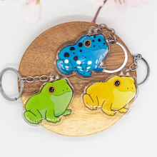Load image into Gallery viewer, Frog Keychains Epoxy/Acrylic Keychain
