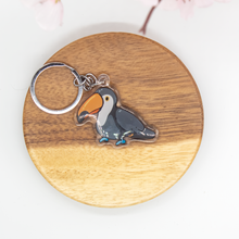 Load image into Gallery viewer, Orange Toucan Keychain Epoxy/Acrylic Keychain
