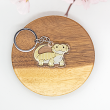 Load image into Gallery viewer, Yellow Bearded Dragon Keychain Epoxy/Acrylic Keychain
