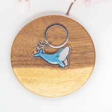 Load image into Gallery viewer, Blue Humpback Whale Keychain Epoxy/Acrylic Keychain
