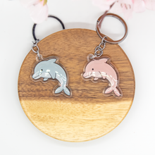 Load image into Gallery viewer, Dolphin Keychain Epoxy/Acrylic Keychain
