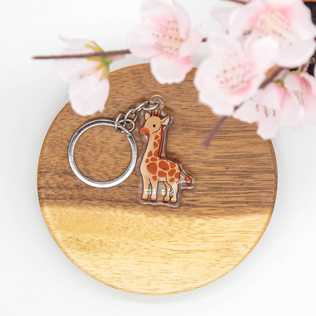 Giraffe Epoxy/Acrylic Keychain