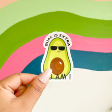 Load image into Gallery viewer, Avocado with sunglasses sticker
