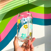 Load image into Gallery viewer, Beach day glass cup in the sun
