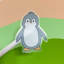 Load image into Gallery viewer, CLEAR Penguin Sticker
