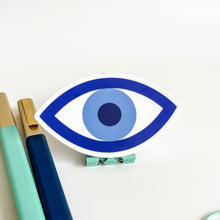 Load image into Gallery viewer, Blue color evil eye sticker
