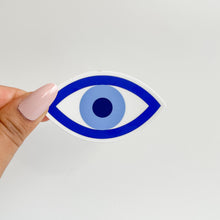 Load image into Gallery viewer, Evil Eye sticker in blue
