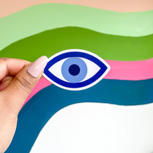 Load image into Gallery viewer, Evil eye sticker shaped as an eye

