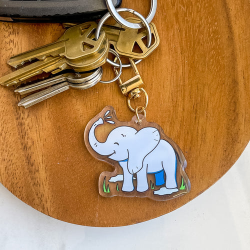 Cute elephant keychain 